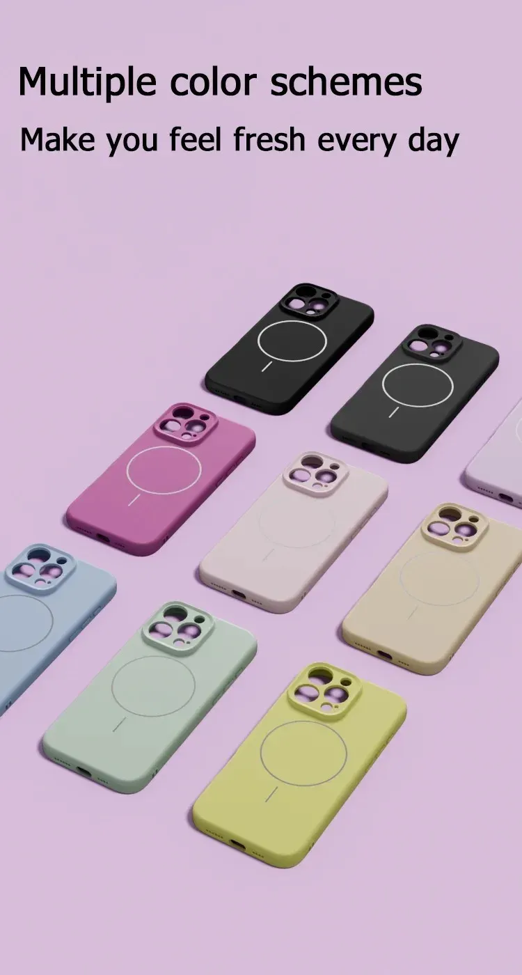 Coque de luxe pour iPhone avec charge sans fil MagSafe