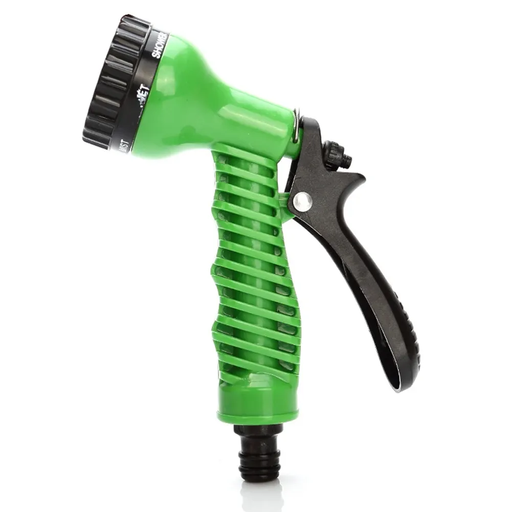 Arroseur pour tuyau de jardin, nettoyage de voiture, tuyau vert haute pression en plastique 7