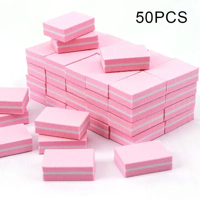 Lot de 10, 50 ou 100 limes à ongles miniatures professionnelles, grain 100/180, pour manucure, ponçage et polissage 10