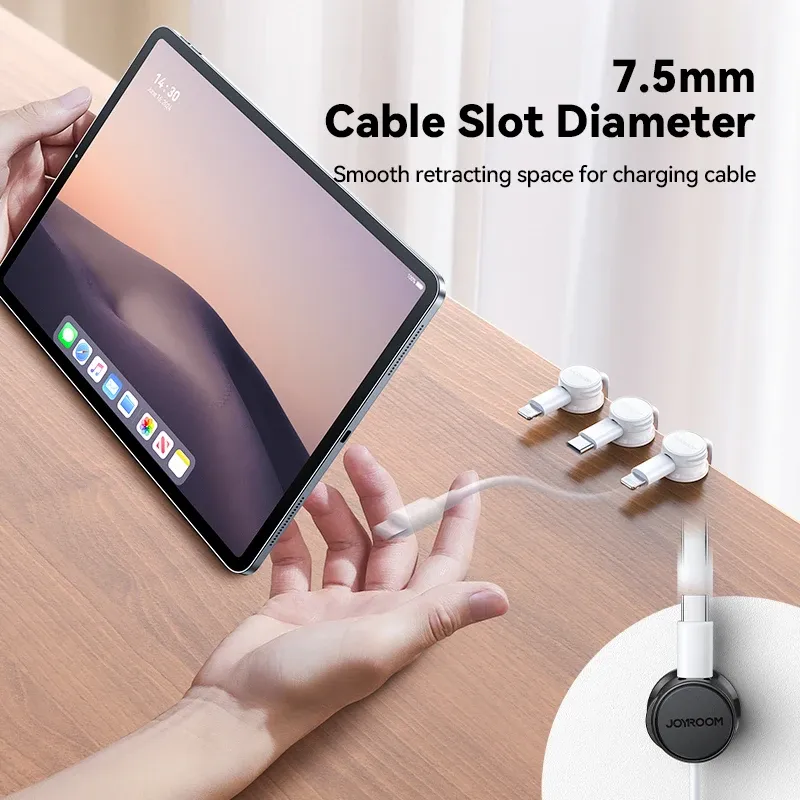 Joyroom 9 pièces – Organisateur de câbles magnétique, clips adhésifs pour fils, support de câbles sous le bureau, cache-câbles – Grande réduction 4