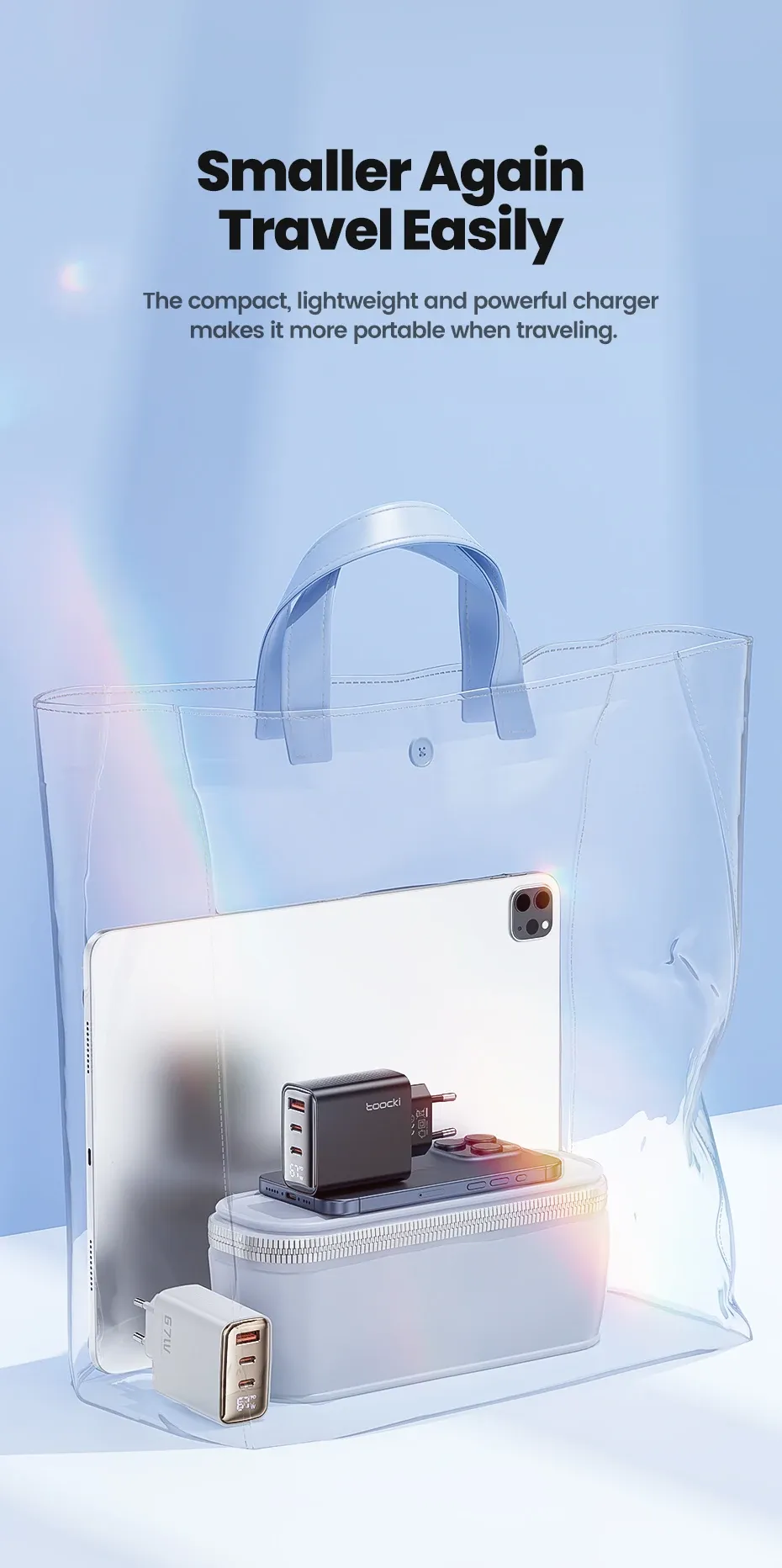 Chargeur compact pour voyage
