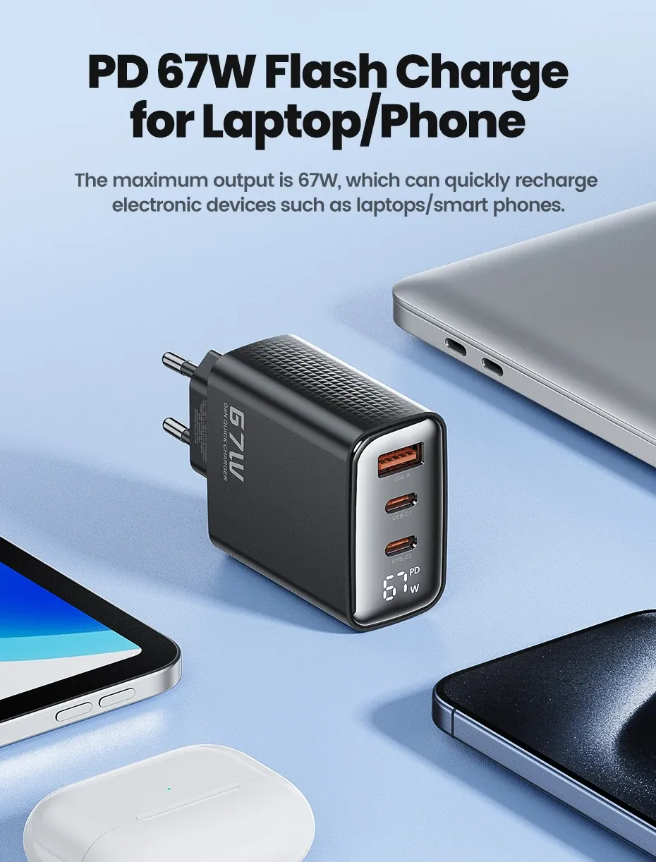 Charge rapide PD 67 W