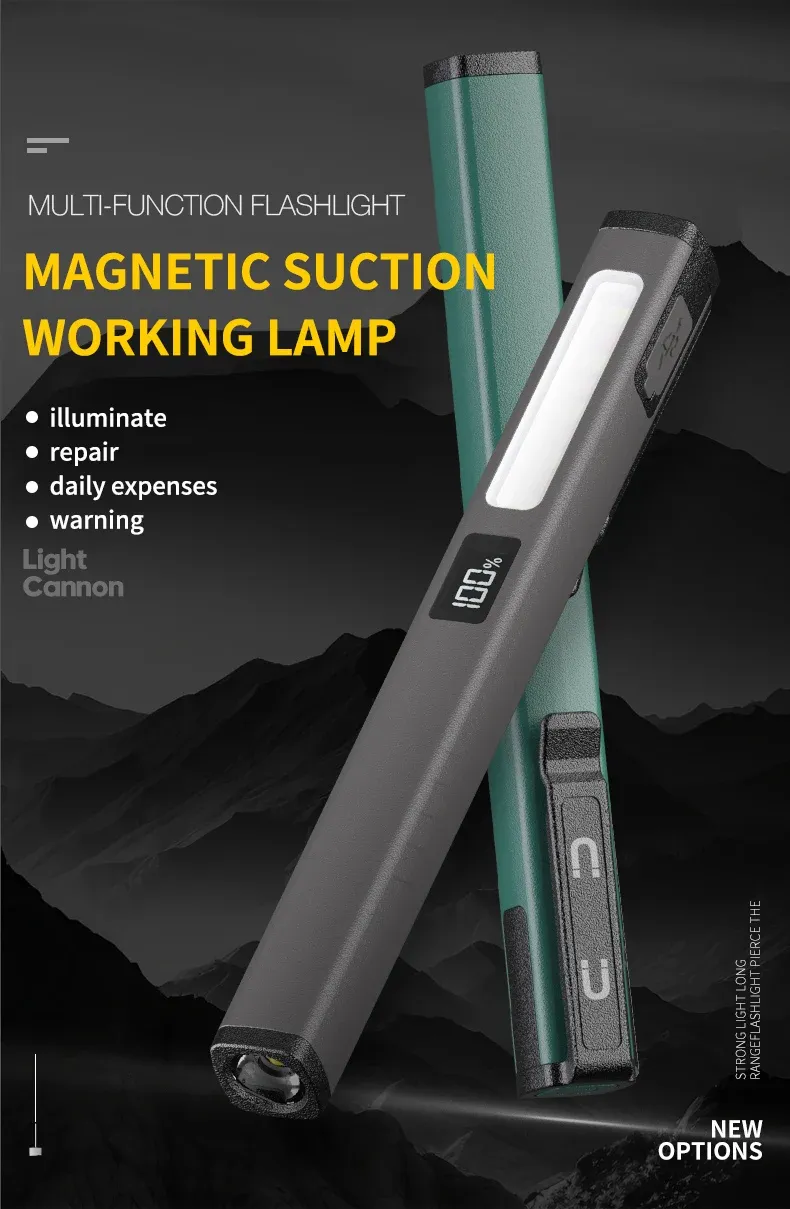 Lampe stylo LED rechargeable vue de face
