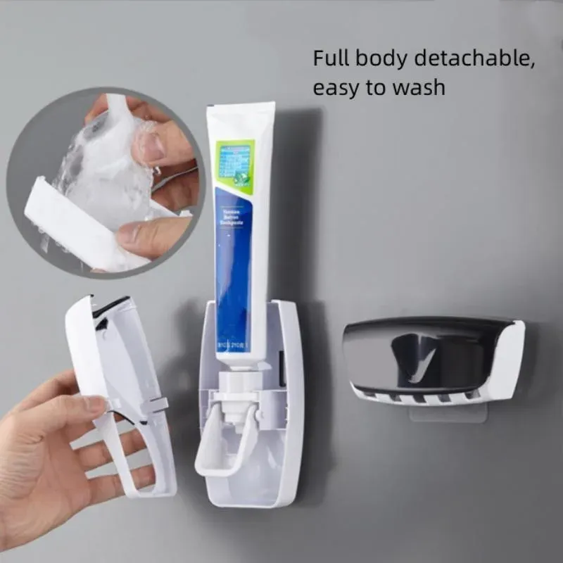 Vue de détail du distributeur de dentifrice