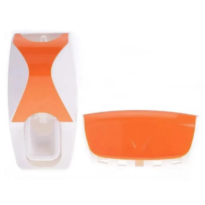 Ensemble porte-brosse à dents et distributeur de dentifrice mural avec tasse automatiques 8