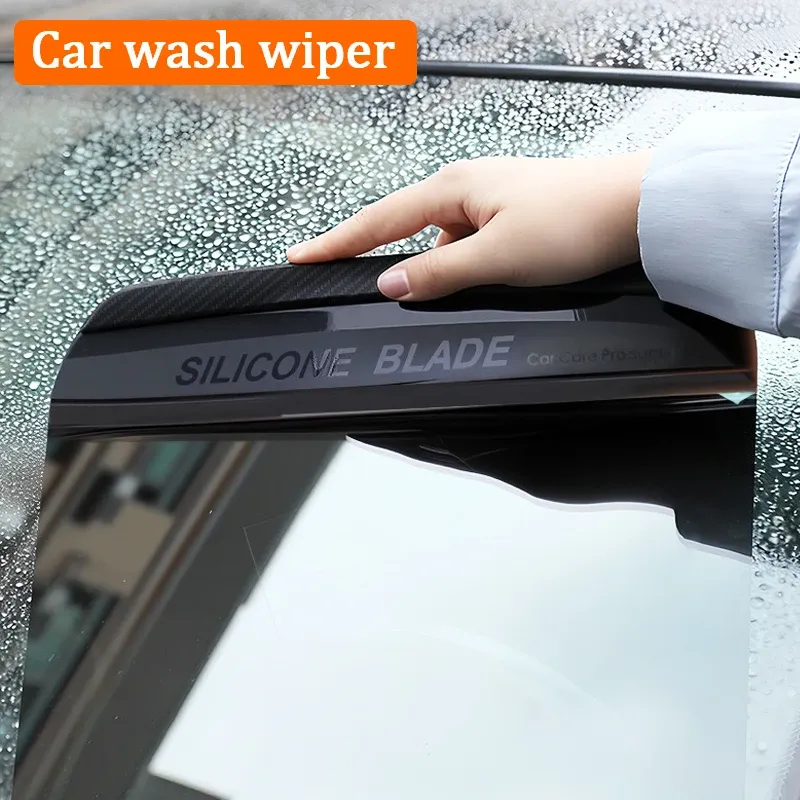 Raclette en silicone flexible pour séchage de voiture, grattoir à neige sans rayures 4