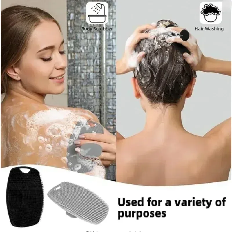 Gant exfoliant en silicone, détail de la texture