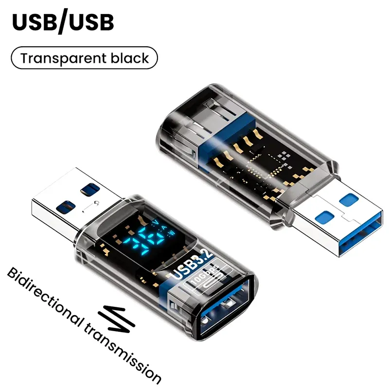 Adaptateur USB-C vers USB 3.2 10 Gbit/s, convertisseur mâle vers femelle, pour PC portable, charge rapide et transfert de données 6