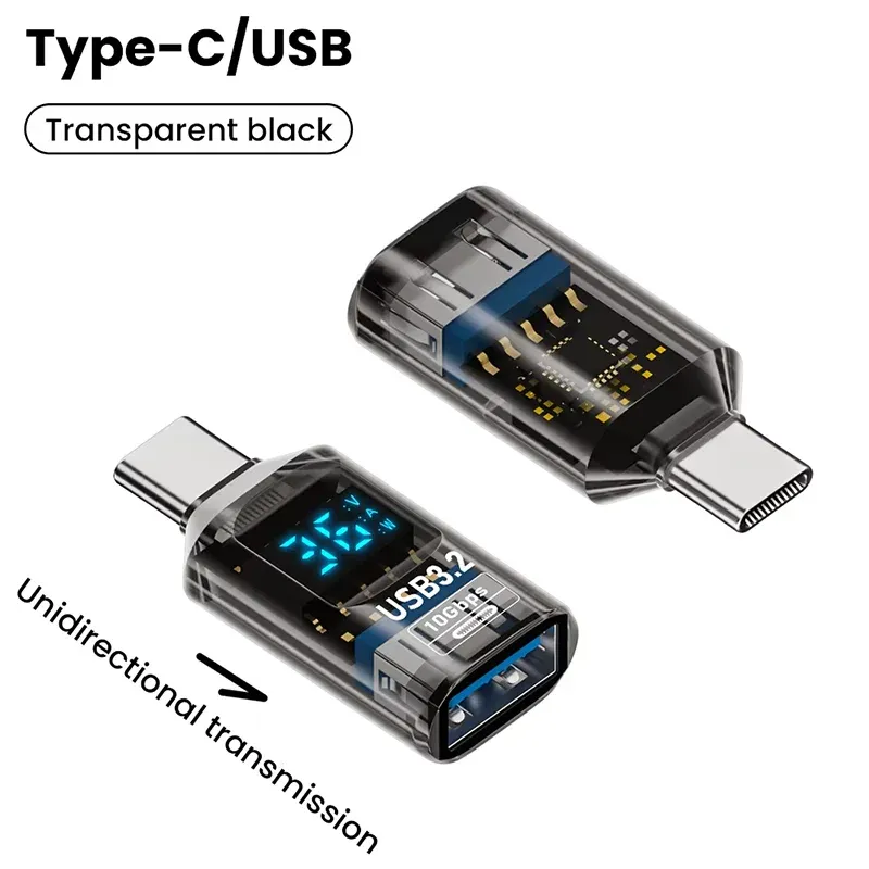 Adaptateur USB-C vers USB 3.2 10 Gbit/s, convertisseur mâle vers femelle, pour PC portable, charge rapide et transfert de données 7