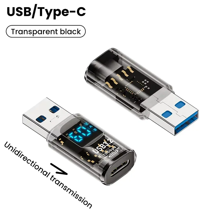 Adaptateur USB-C vers USB 3.2 10 Gbit/s, convertisseur mâle vers femelle, pour PC portable, charge rapide et transfert de données 8