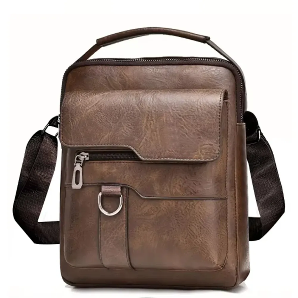 Sac bandoulière professionnel pour homme à poches multiples et sangle réglable 19