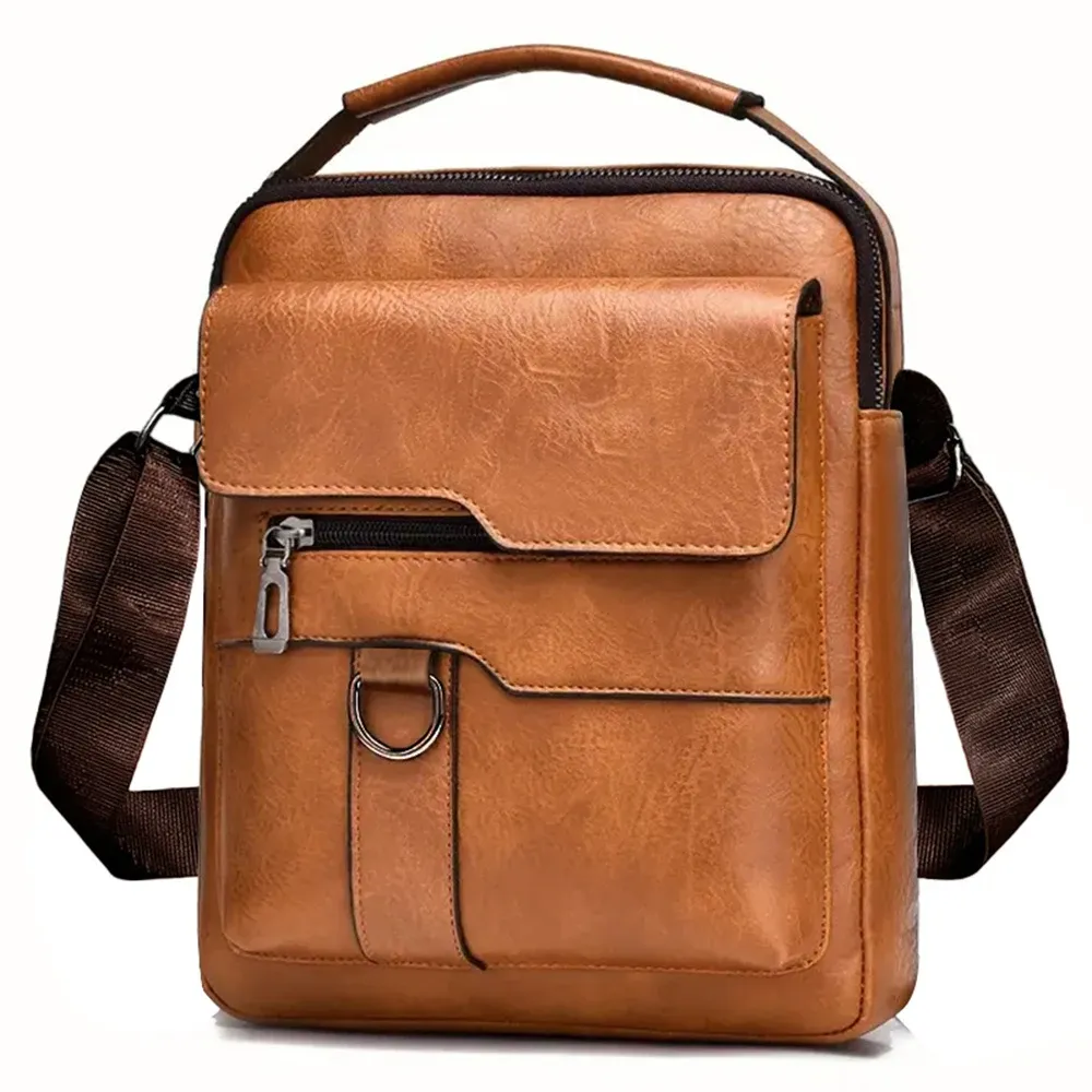 Sac bandoulière professionnel pour homme à poches multiples et sangle réglable 21