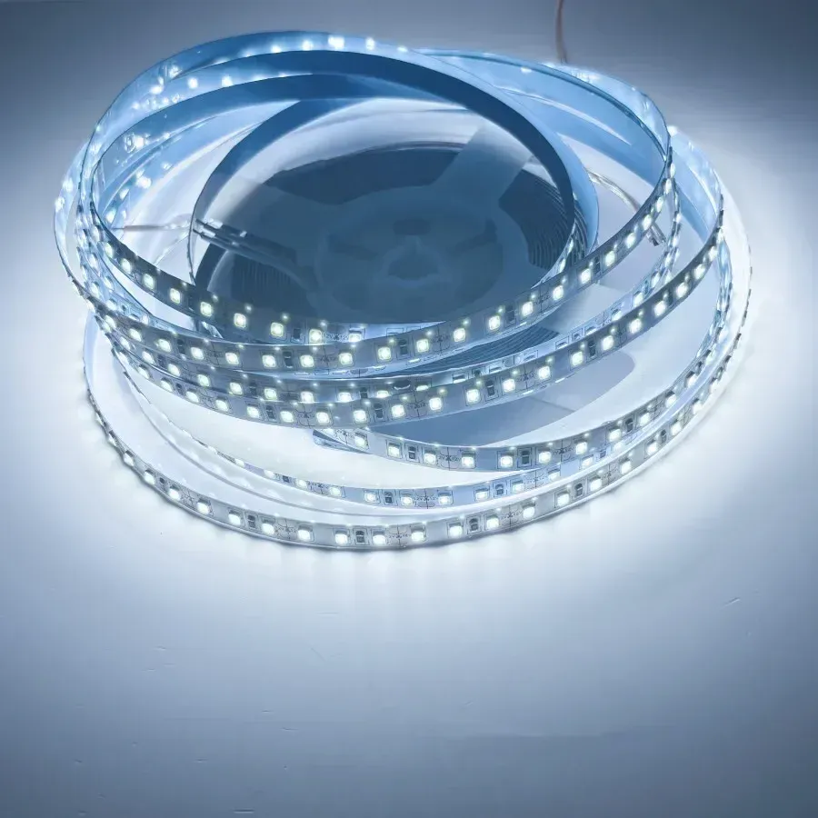 Bande LED 2835 DC12V 120 LED/m, ruban lumineux flexible et découpable pour décoration intérieure, disponible en rouge, bleu, vert, jaune, rose et glace 13