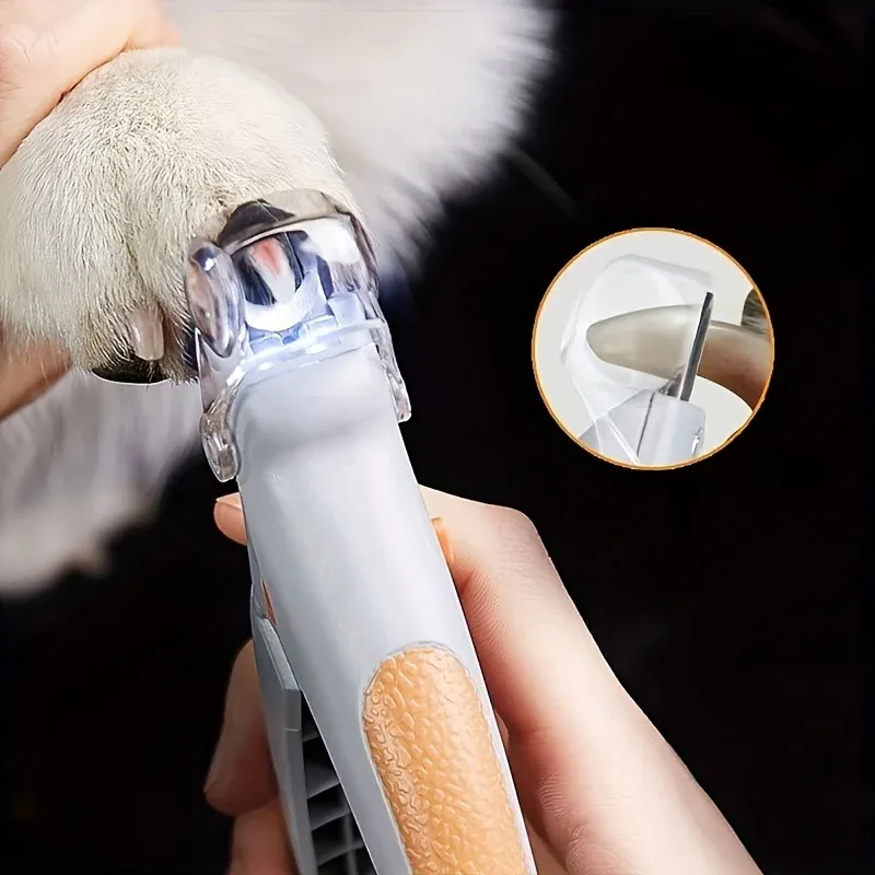 LED coupe-ongles pour animaux de compagnie, toilettage facile et sûr des pattes de chiens et de chats 2