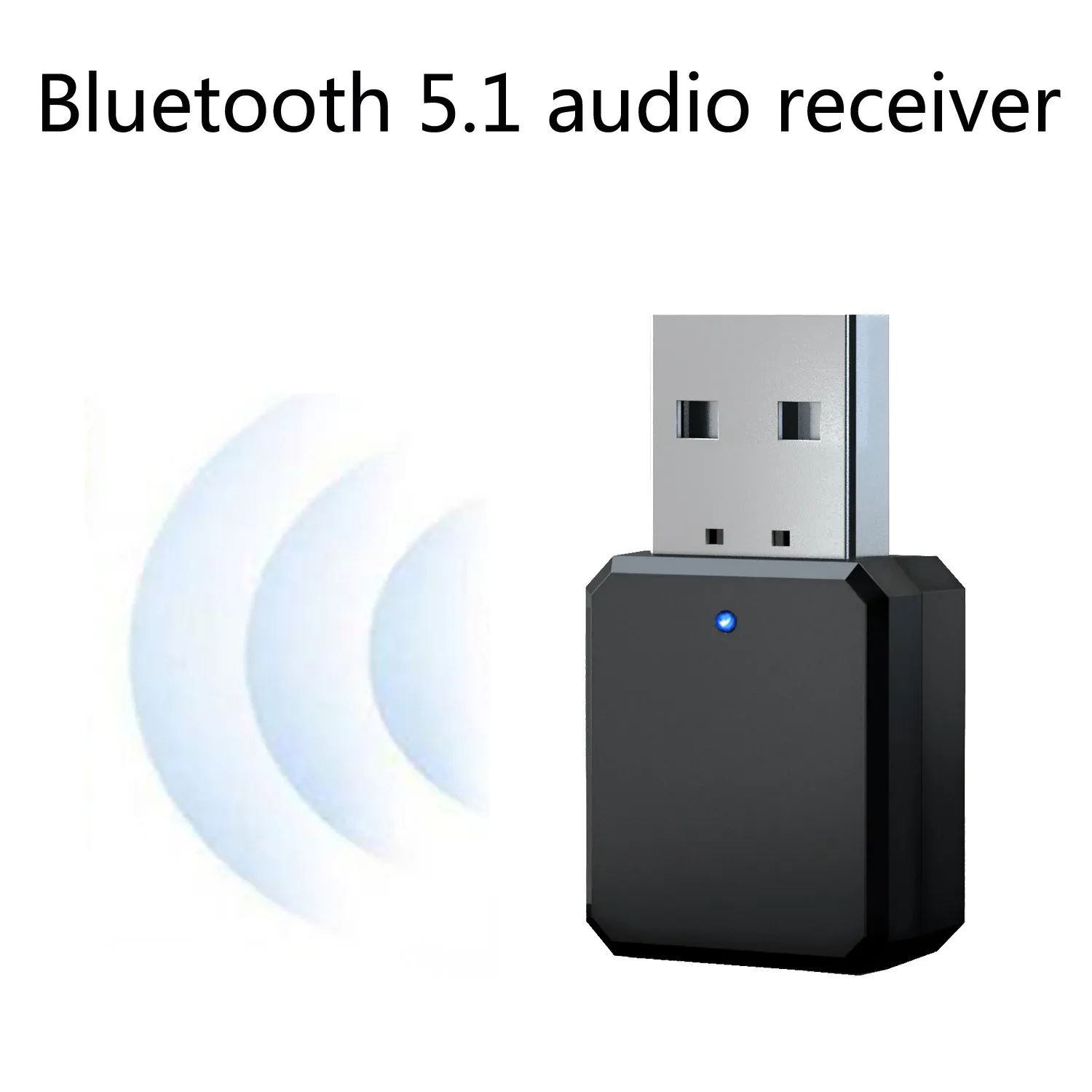 Kit Bluetooth 5.0 pour voiture, récepteur audio sans fil avec sortie jack 3,5 mm et USB pour autoradio 1
