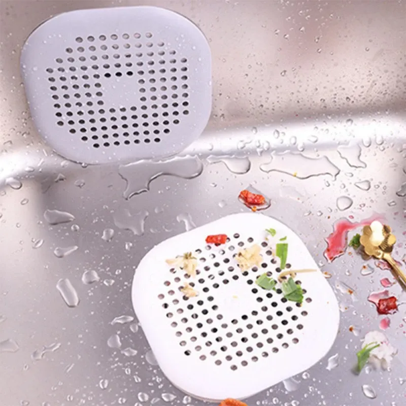 Bouchon de vidange en silicone avec attrape-cheveux pour douche et baignoire 4