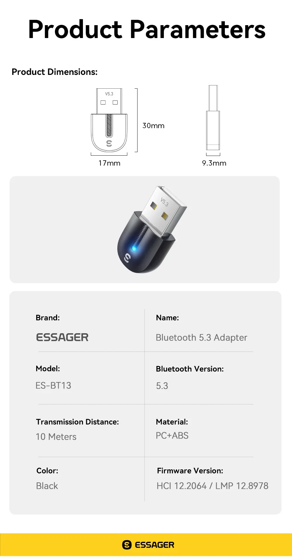 Adaptateur Bluetooth USB, pour un son sans fil