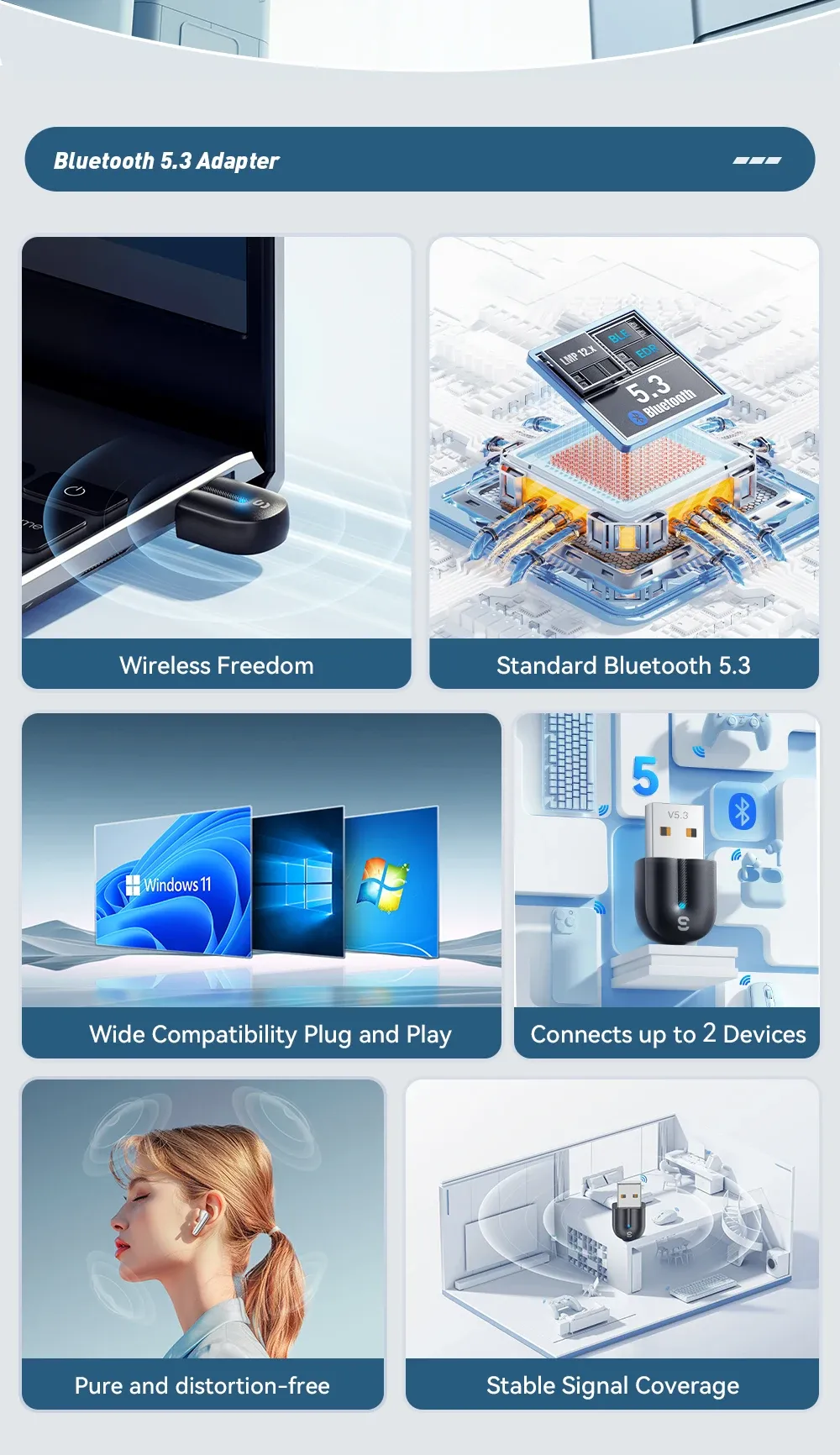Adaptateur Bluetooth USB, détail du produit