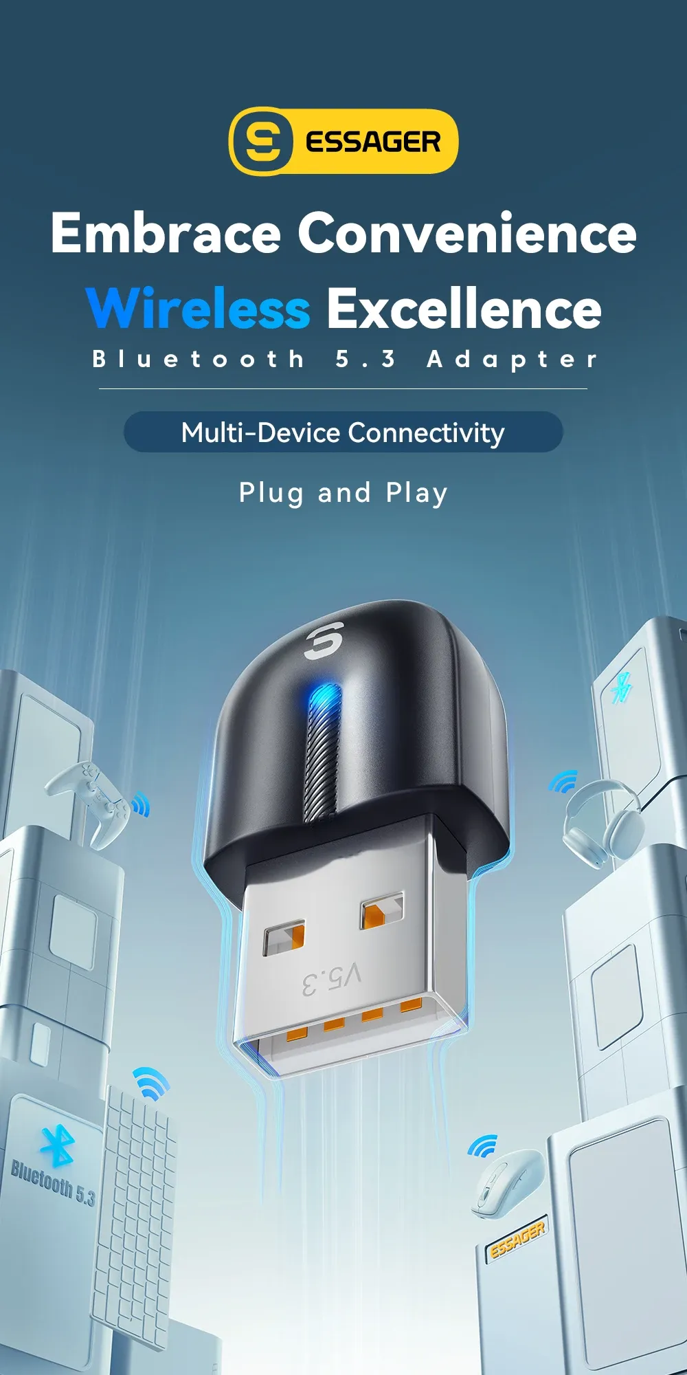 Adaptateur Bluetooth USB, vue d'ensemble