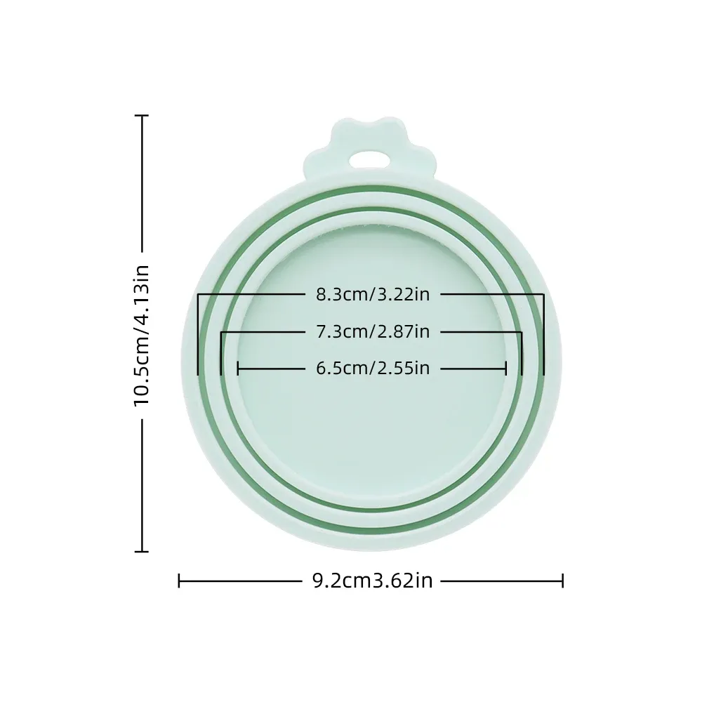 Couvercle réutilisable en silicone pour boîte de conserve pour animaux de compagnie, sans BPA, compatible avec la plupart des boîtes de conserve pour chiens et chats – Conserve la fraîcheur des aliments et limite les odeurs 5