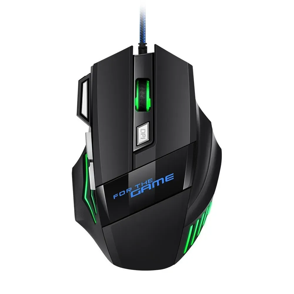 Souris gaming RGB sous différents angles