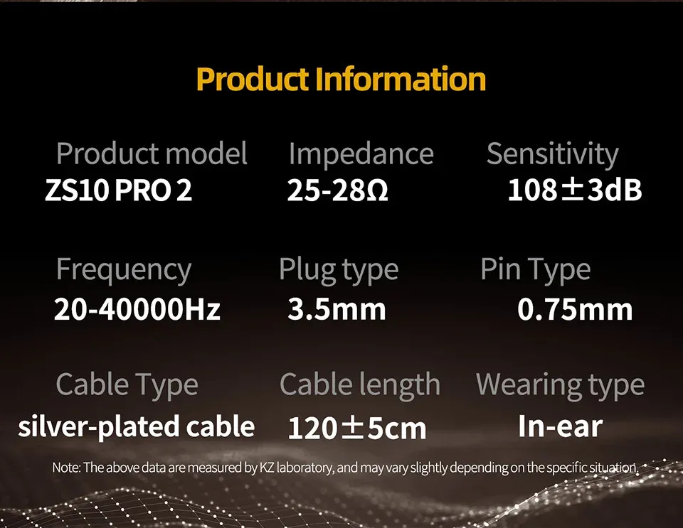 KZ ZS10 Pro 2 Édition Argent, gros plan