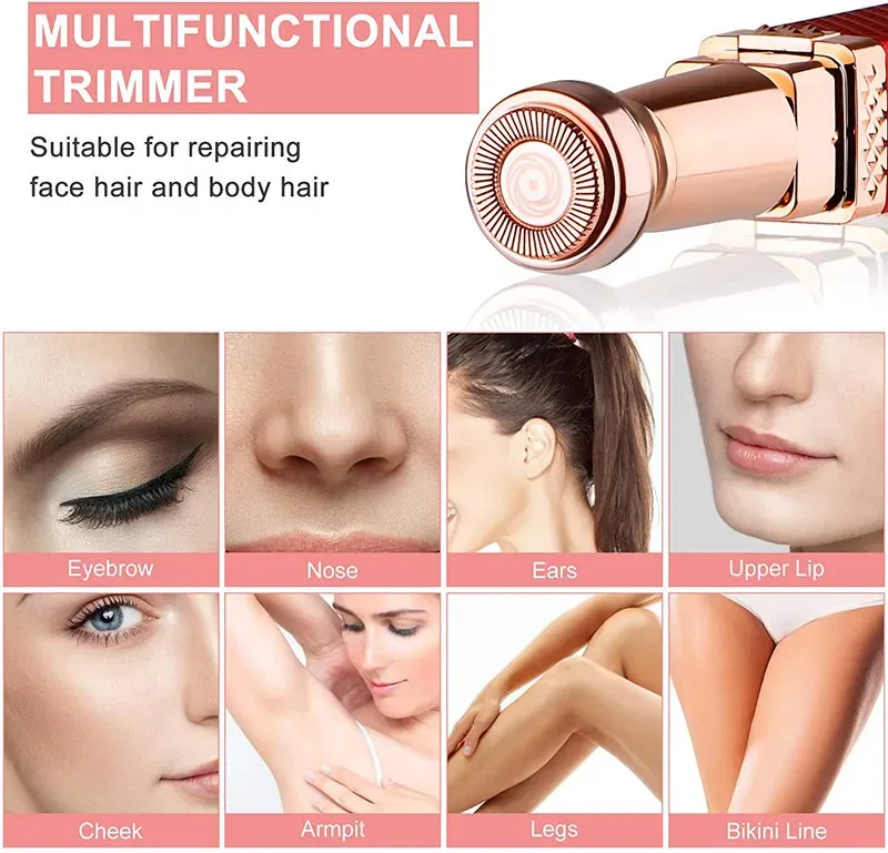 Tondeuse multifonction pour le visage et le corps