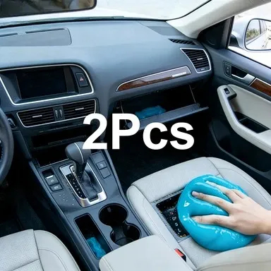 Gel Nettoyant et Décontaminant pour Intérieur de Voiture et Clavier d'Ordinateur, Élimine la Saleté et la Poussière - Image 1