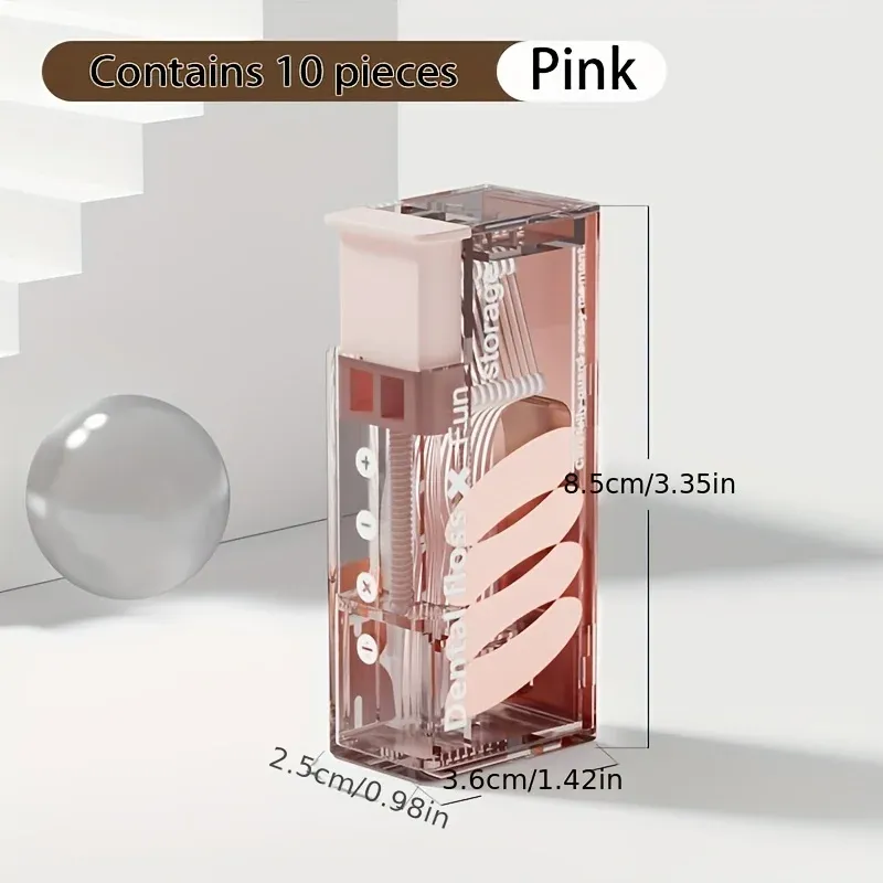 Distributeur de fil dentaire portable avec 10 recharges, porte-fil à éjection automatique, soins bucco-dentaires, fils jetables à pression 4