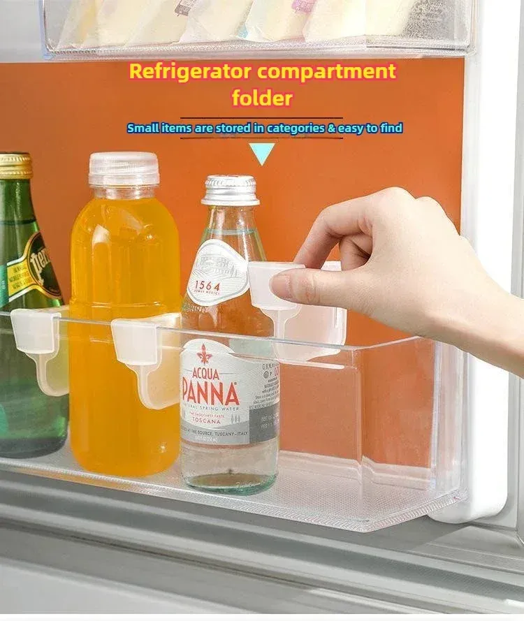 Séparateur de rangement pour réfrigérateur en situation