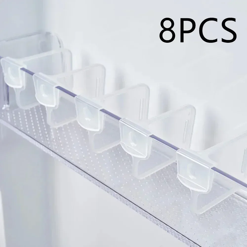 Séparateur de rangement pour réfrigérateur – Organisateur compact, réglable et antidérapant pour bouteilles, canettes et étagères de cuisine 7