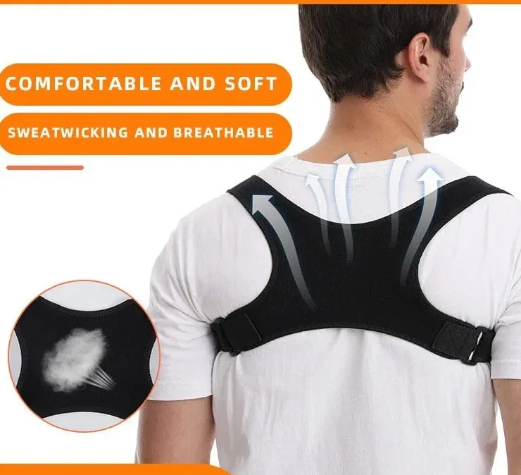 Ceinture de soutien posturale pour un meilleur alignement – Support dorsal léger pour la position assise et debout, aide au maintien d'une posture verticale