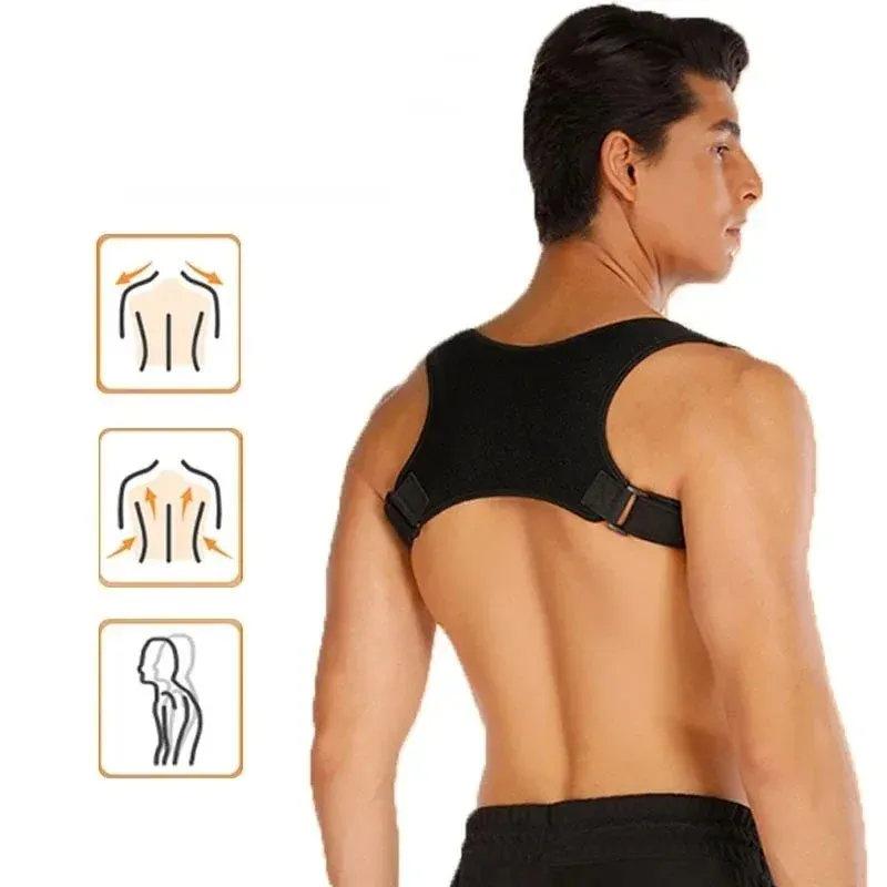 Ceinture de soutien posturale pour un meilleur alignement – Support dorsal léger pour la position assise et debout, aide au maintien d'une posture verticale 4