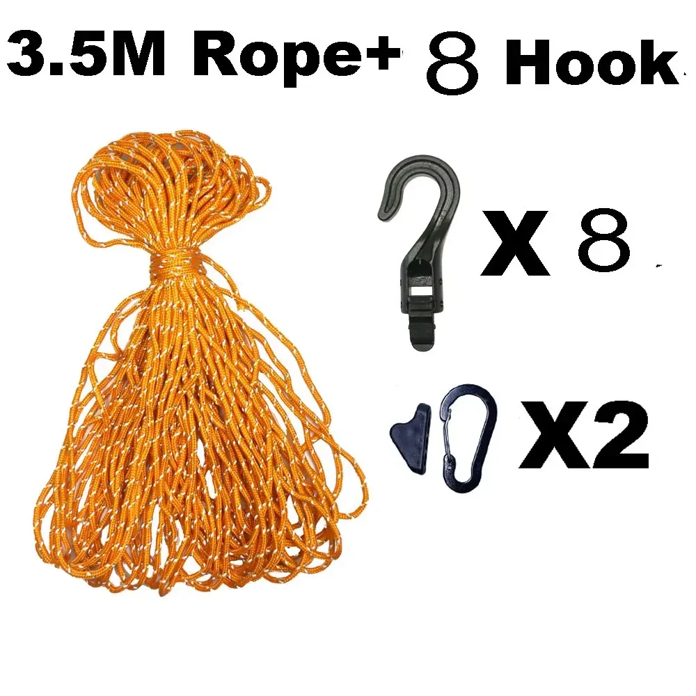 Corde à linge de camping et de voyage, 3,5 à 5 m, portable et réglable, pour randonnée, hôtel, lavage du linge, antidérapante 15