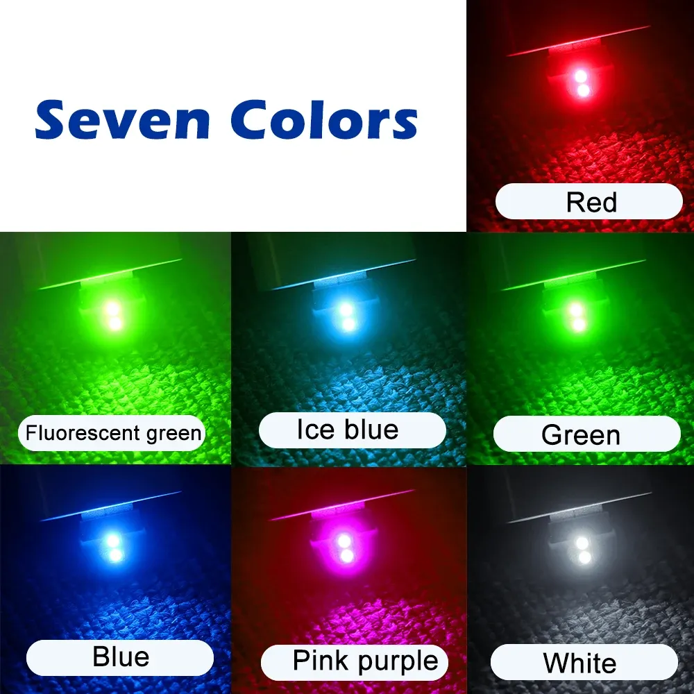 Mini lampe LED USB pour intérieur de voiture, éclairage d'ambiance coloré et décoratif 4
