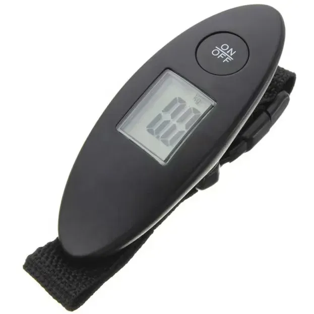 Balance numérique à écran LCD 40 kg / 100 g pour bagages de voyage, portable, haute précision, avec sangle 2