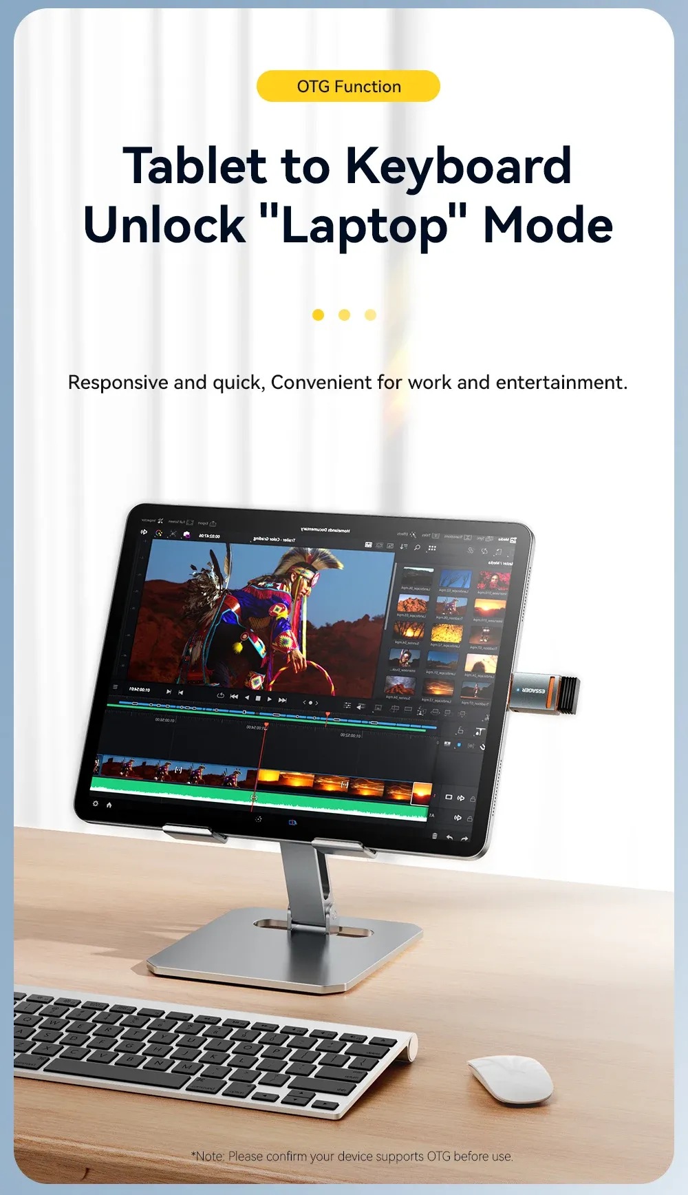 Adaptateur OTG, compatibilité