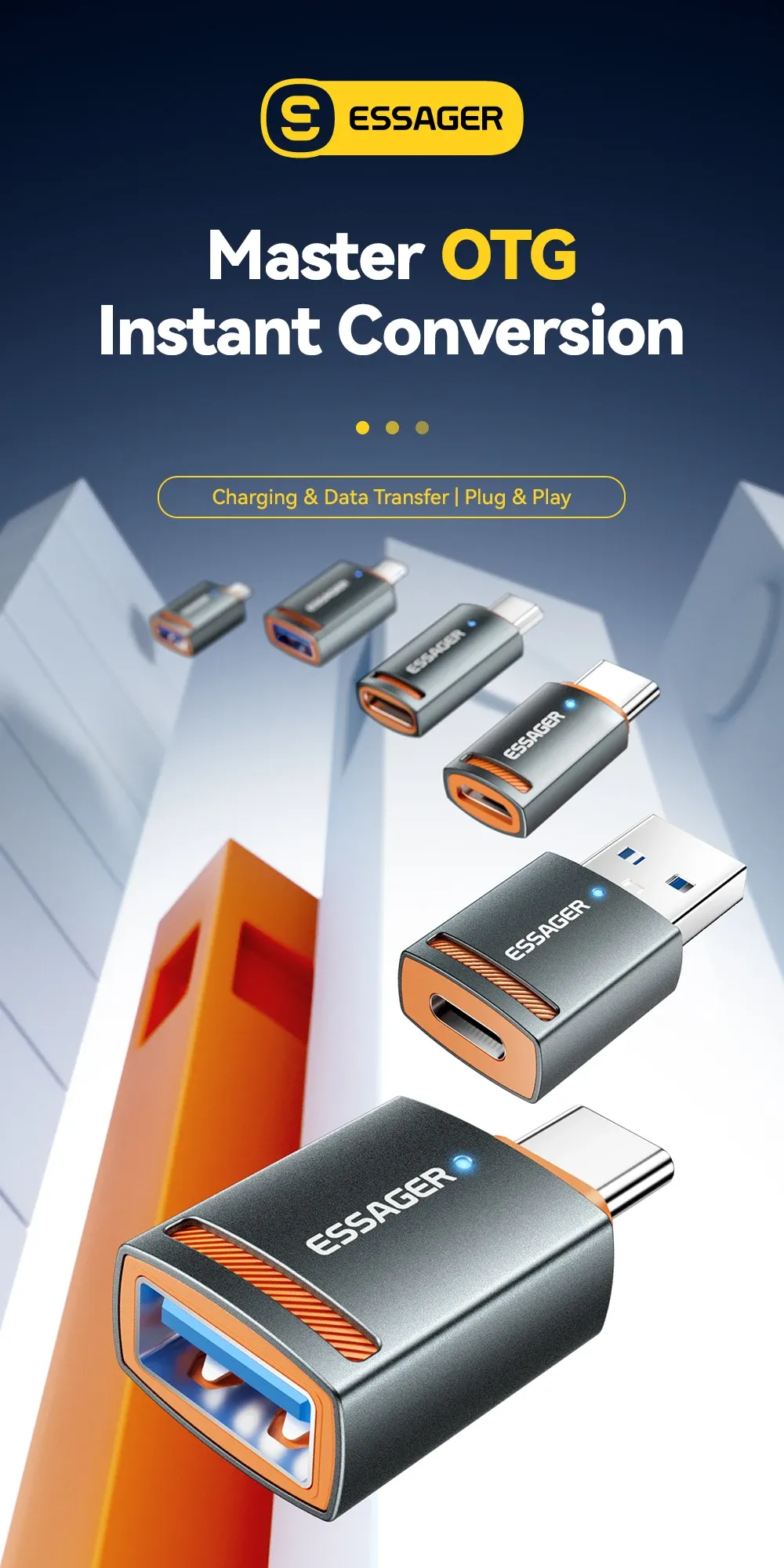 Détail de l'adaptateur OTG
