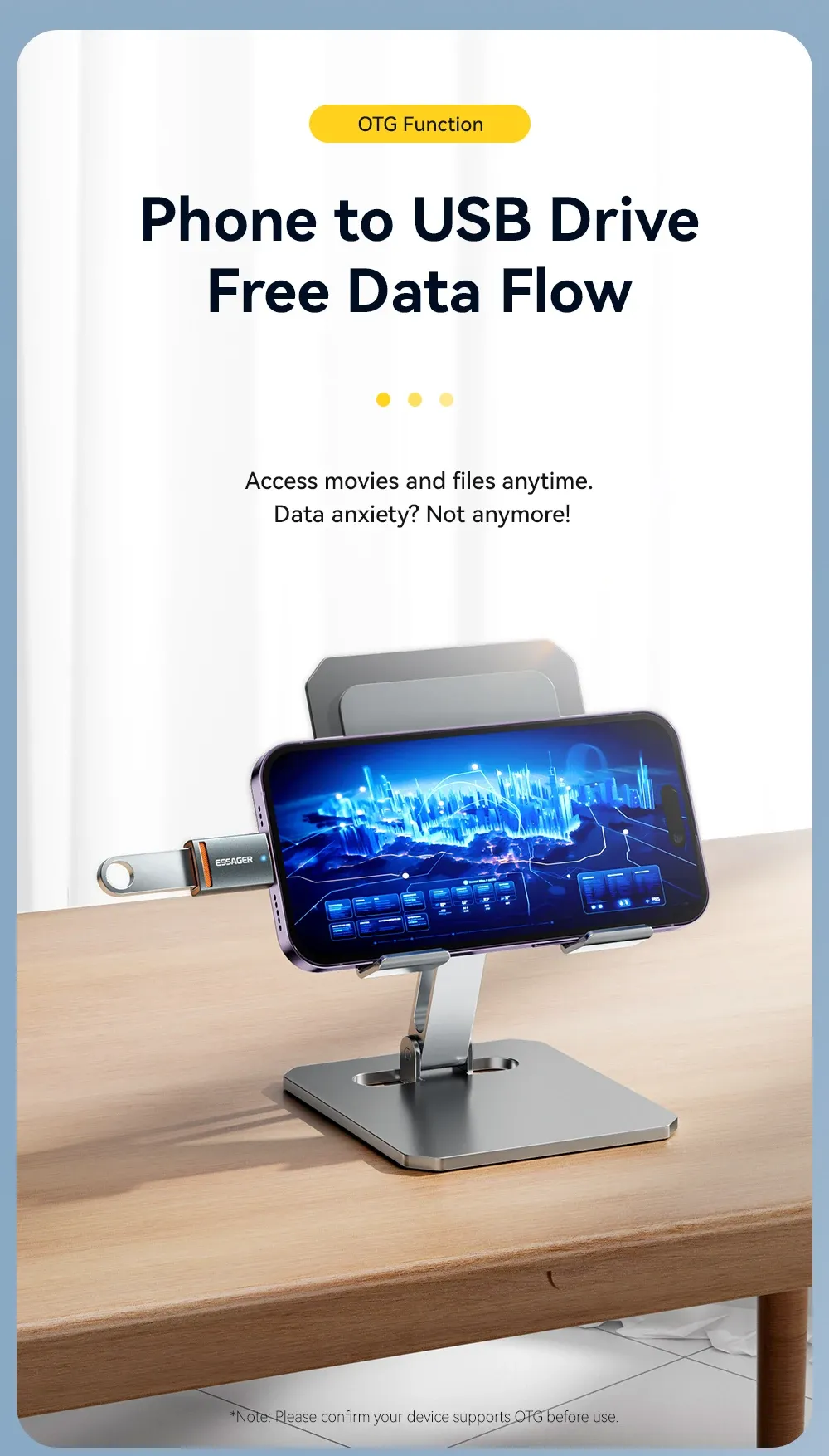Adaptateur OTG, finition