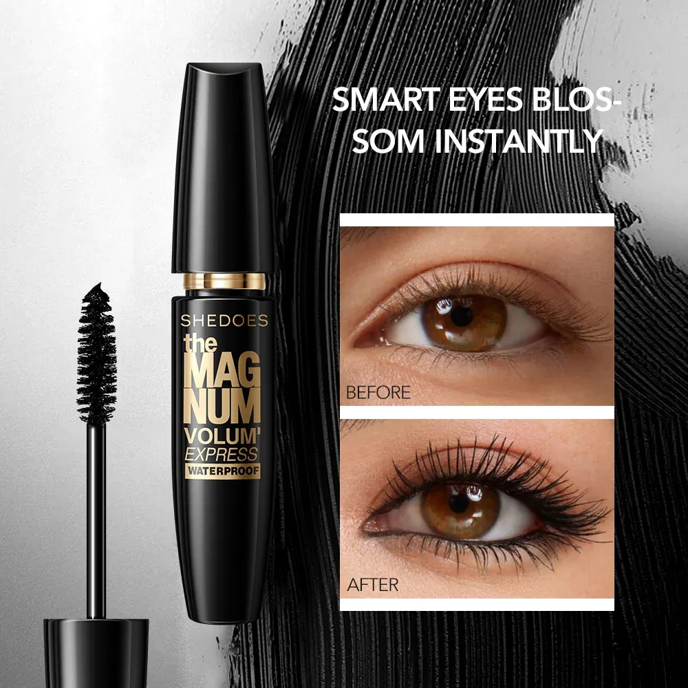 Mascara noir 5D imperméable, extension de cils en fibre de soie épaisse, maquillage féminin, outils cosmétiques pour les yeux 3