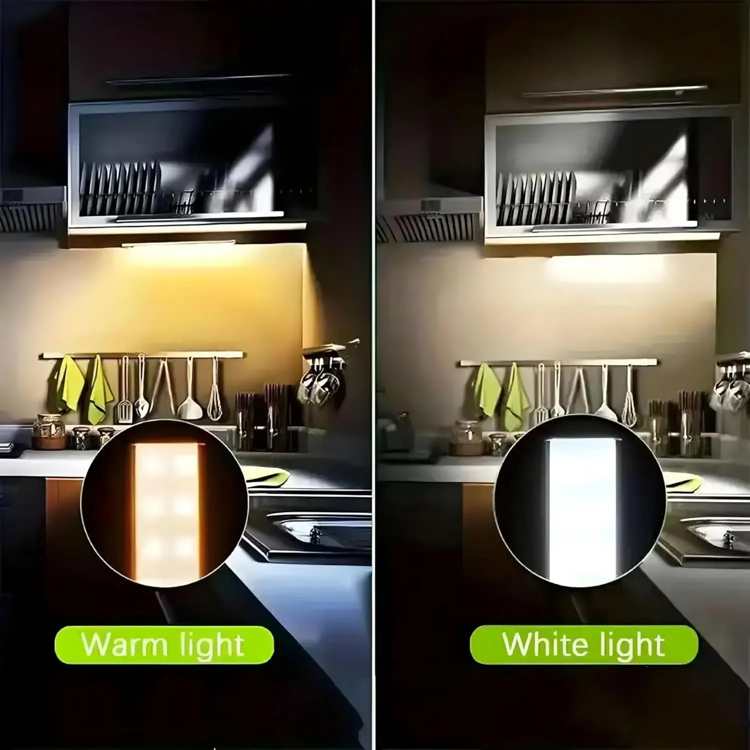 Lampe LED rechargeable à détecteur de mouvement, magnétique et portable, pour armoire, cuisine et couloir 6