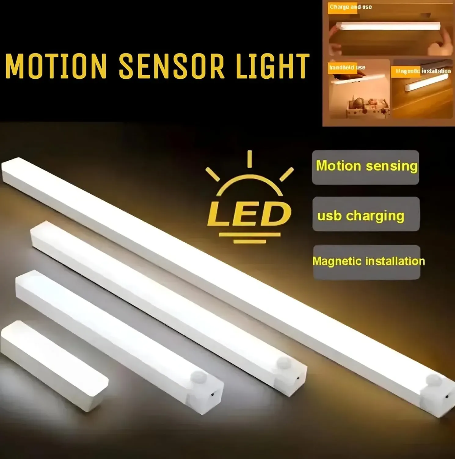 Lampe LED à détecteur de mouvement PSP en situation