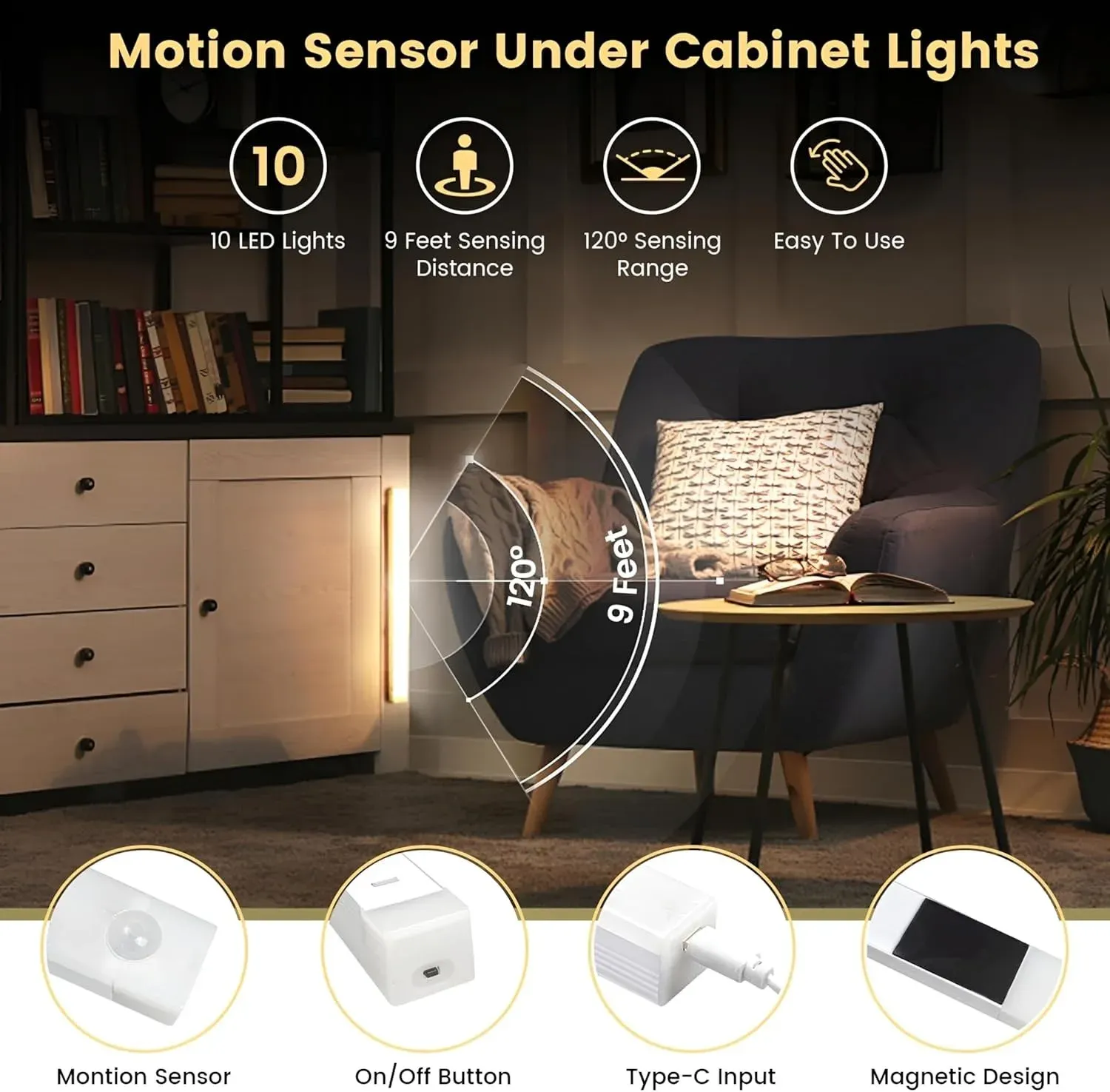 Lampe LED PSP sous différents angles