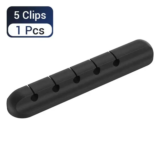 Le title is already in French, so it needs to be cleaned up into a concise, professional product name without the keyword stuffing.

Clips adhésifs pour câbles, organisateur de gestion de câbles pour bureau, chargeur USB, table de nuit et souris 7