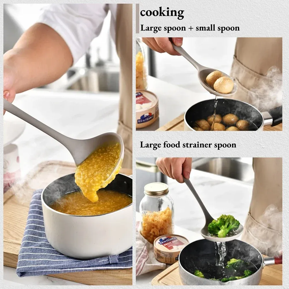 Ustensiles de cuisine en silicone de qualité alimentaire Ingent, ensemble de 15 pièces 3