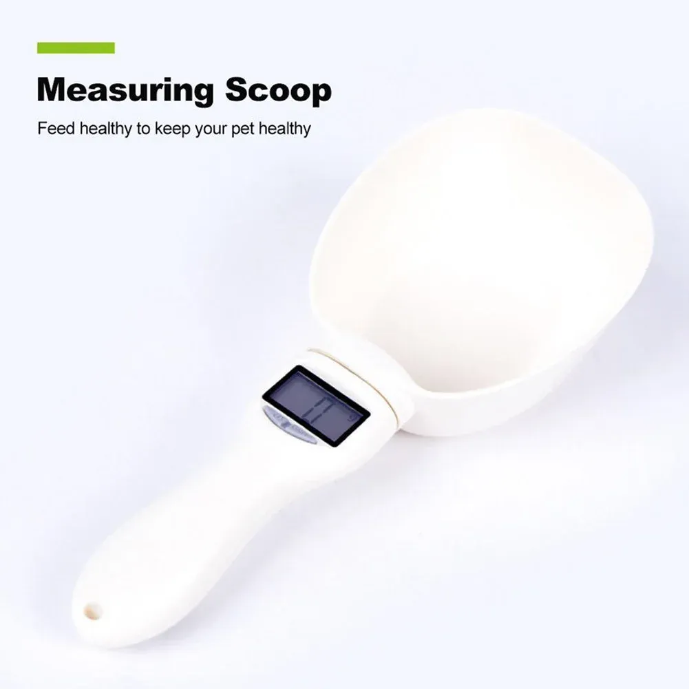 Balance alimentaire électronique pour chiens et chats avec bol et cuillère doseuse à affichage numérique 5