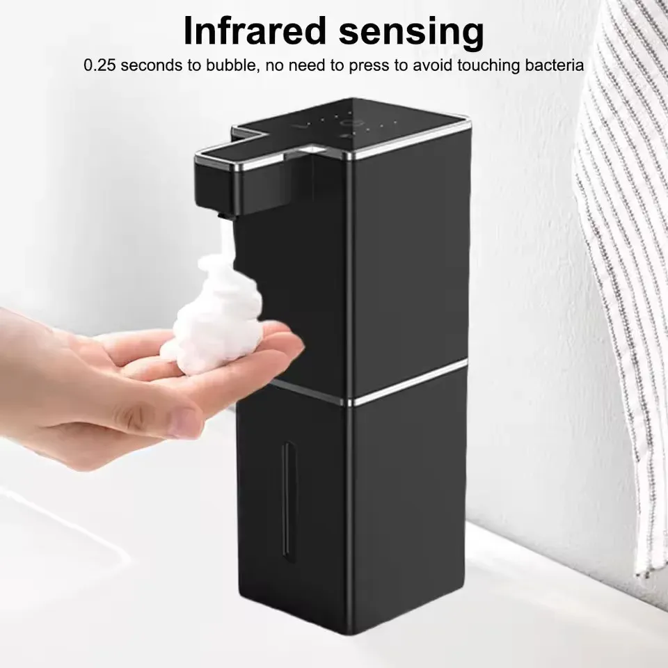 Distributeur de savon automatique sans contact à induction intelligente, mural, pour cuisine et salle de bain 4
