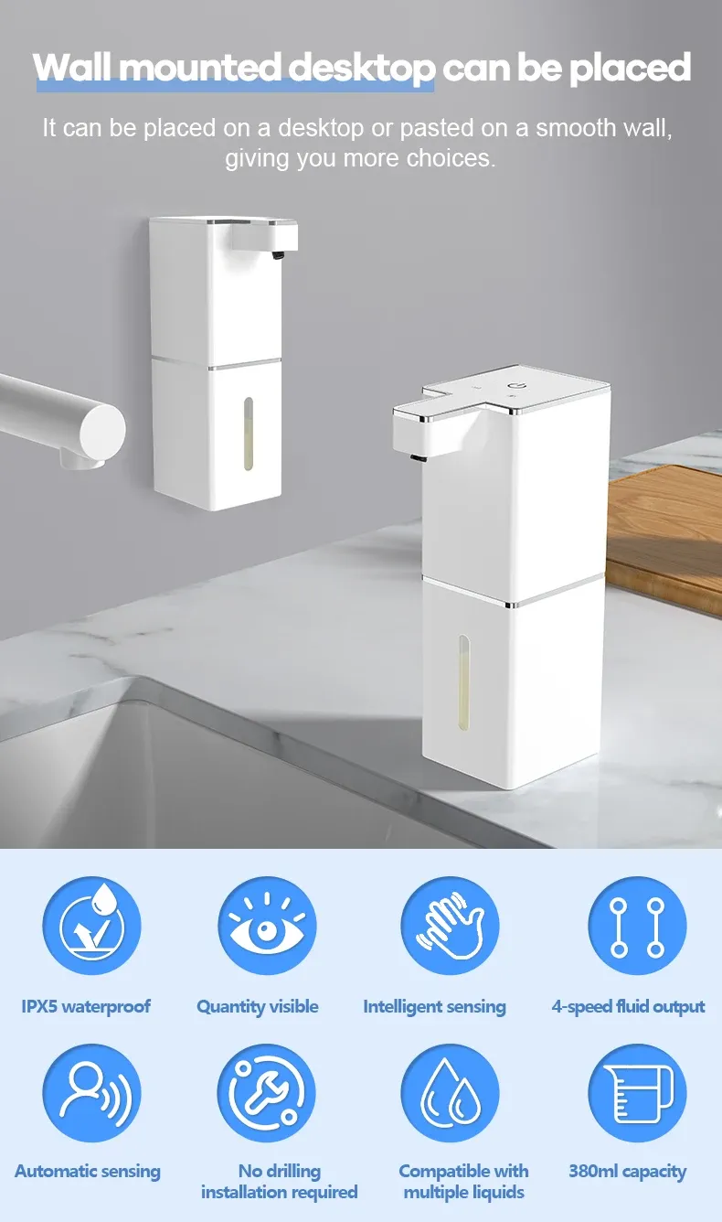 Distributeur de savon automatique sans contact mural
