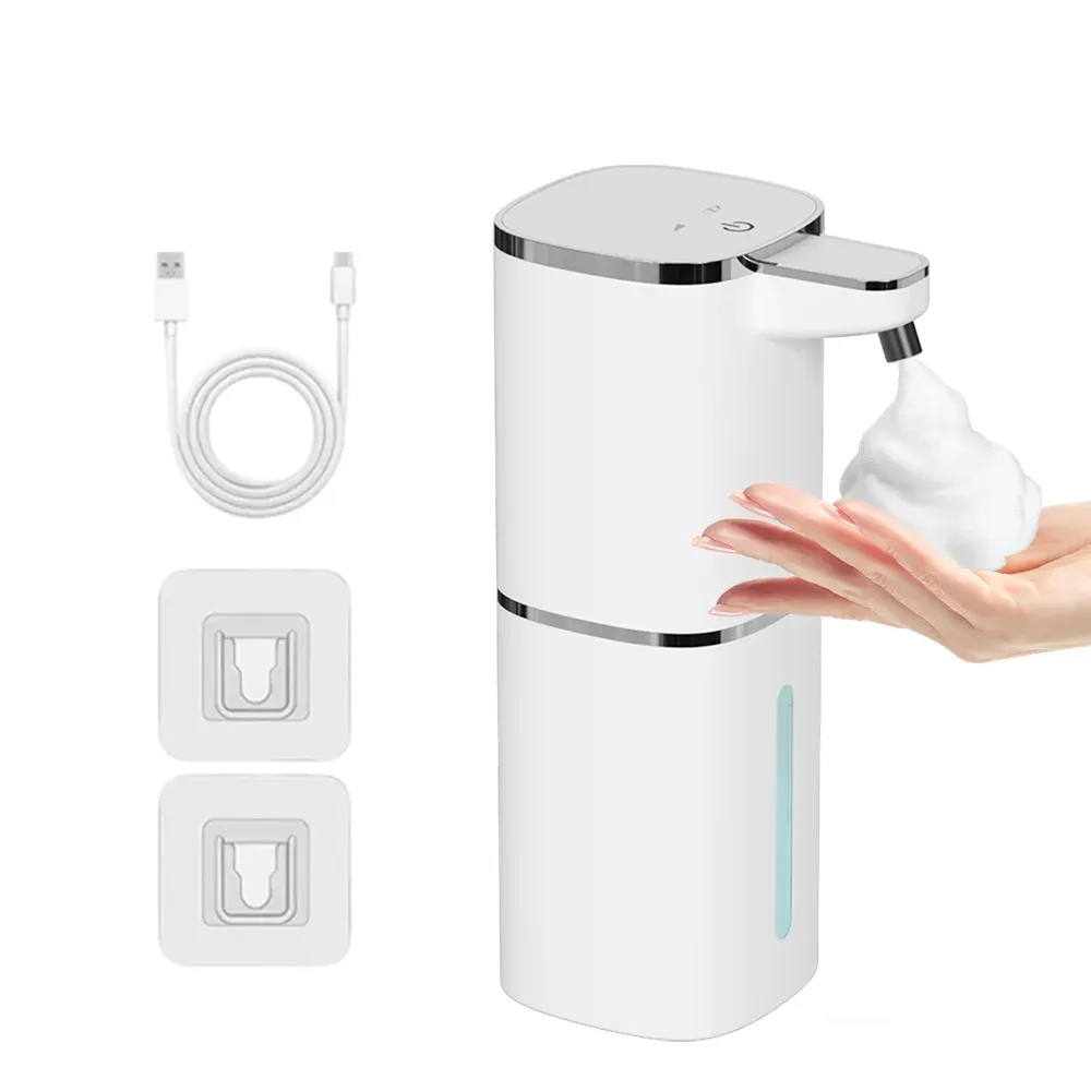 Distributeur de savon automatique sans contact à induction intelligente, mural, pour cuisine et salle de bain 9