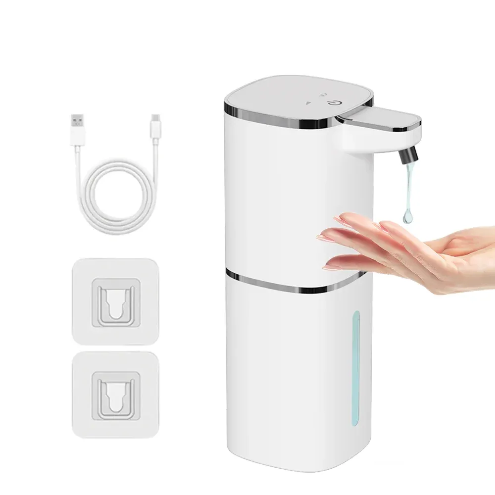 Distributeur de savon automatique sans contact à induction intelligente, mural, pour cuisine et salle de bain 10